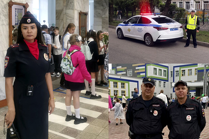 В Хакасии полиция обеспечила безопасность в День Знаний